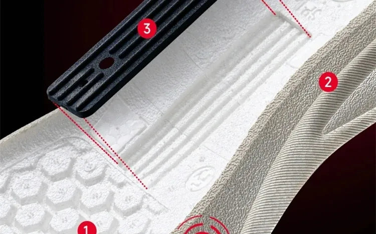 Cutaway of the PEBA midsole and the guide piece inside it